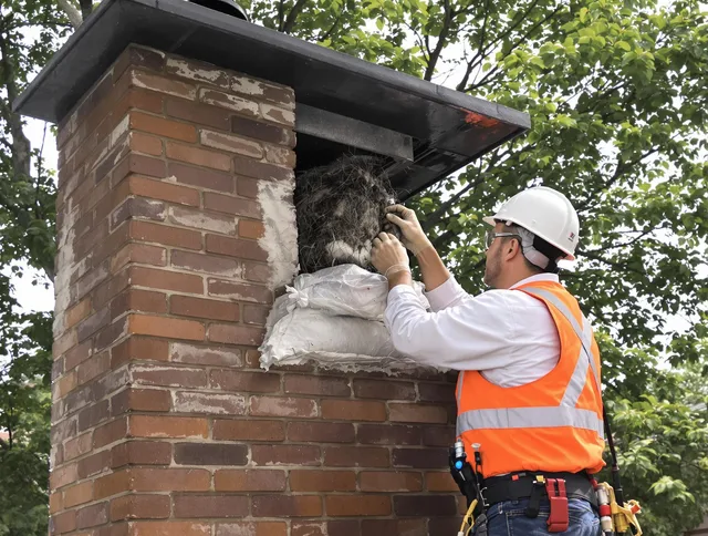 Humane removal of debris and animals by Bedford Chimney Sweep in Bedford, OH