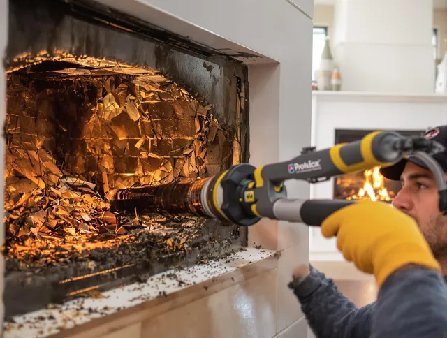 Professional chimney cleaning by Bedford Chimney Sweep in Bedford, OH