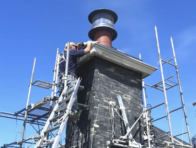 Sturdy chimney crown finished by Bedford Chimney Sweep in Bedford, OH