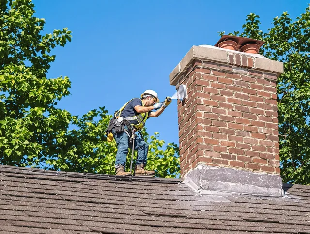 Bedford Chimney Sweep performing an inspection with advanced tools in Bedford, OH