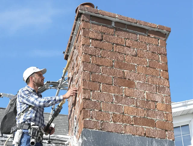 Brickwork for a chimney rebuild by Bedford Chimney Sweep in Bedford, OH