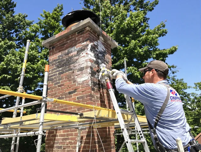 Structural chimney repair by Bedford Chimney Sweep in Bedford, OH