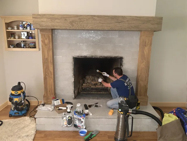 Detailed creosote removal process by Bedford Chimney Sweep in Bedford, OH