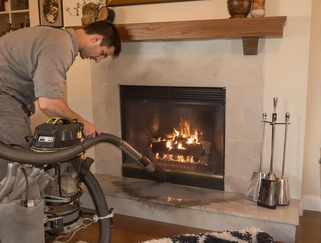 Routine fireplace upkeep by Bedford Chimney Sweep in Bedford, OH